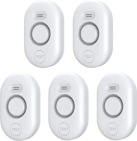 5 Pack Water Leak Detectors for Home, 100dB Water Sensor Alarm - NEW