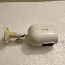 Arlo Wireless Outdoor Security Camera w/ Mount Battery Powered White