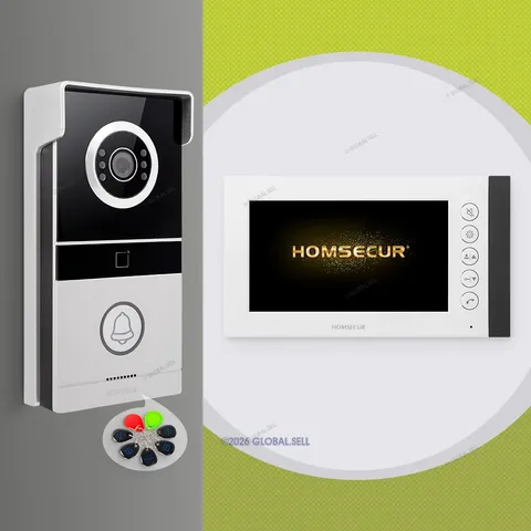 HOMSECUR Video Intercom System Kit With One HD Indoor Monitor & Outdoor Camera