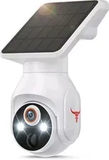 Famevibe Wireless Security Camera: 1080p, Solar-Powered with Two-Way Audio