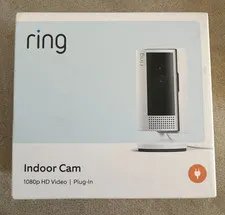 Ring Indoor Camera 2nd Gen 1080p HD Video Plug-In - White,  NEW in Box
