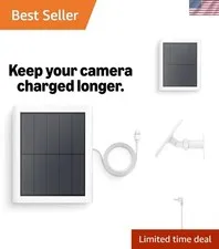 Solar Panel 2nd Generation, 4W for Outdoor Cam Plus, Outdoor Cam Stick Up Cam...