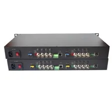 8 HD-SDI Extenders Video Audio over Fiber optic for TV live Broadcast SDI CCTV