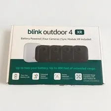 Blink Outdoor 4 XR 4-Camera Smart Security System Battery Powered NEW SEALED