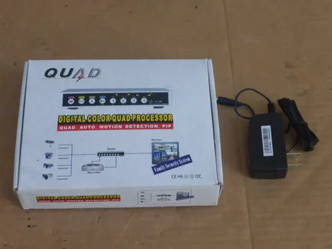 Quad 104-CH Real-Time Digital Color Quad Processor 4 Channel CCTV DVR PAL/NTSC
