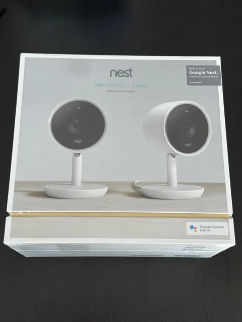 NEST Cam IQ Indoor Smart Security Camera (2-Pack) - Sealed NEW