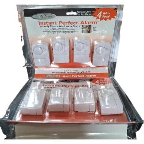 2 Sets-Handy Trends Instant Perfect Alarms 4 Pack Doors or Windows Fast Install 