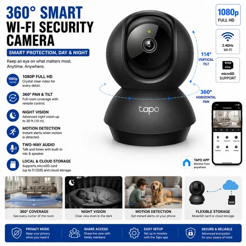 Dual Lens 4K WiFi Security Camera 8X Zoom Outdoor Home Night Vision CCTV PTZ US