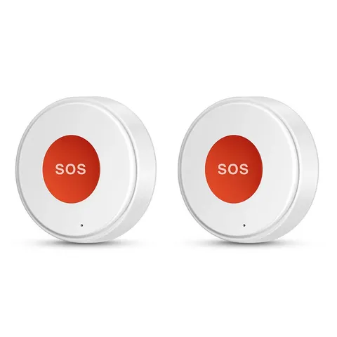 Tuya Wifi SOS Panic Call Button Smart Life APP Rechargeable Battery One Key Alar