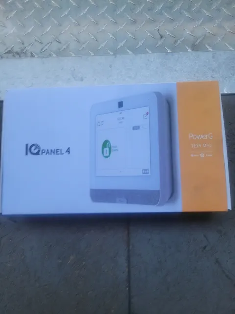 Qolsys IQ Panel 4 PowerG 319.5 MHz Touch Screen Wi-Fi Wireless Home Alarm System