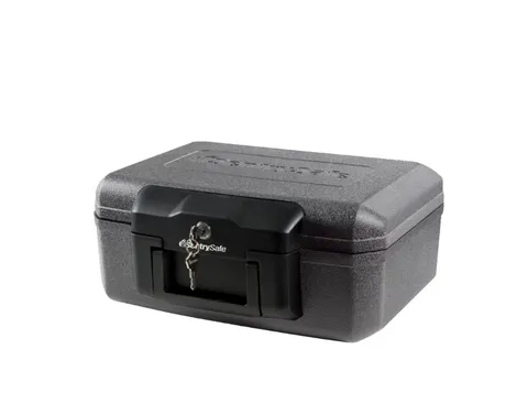 SentrySafe 1200 Fire-Resistant Box Safe with Key Lock 0.18 Cu. ft., Black