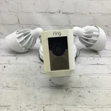 RING Floodlight Cam Wired with Motion-Activated 1080P HD Video - White
