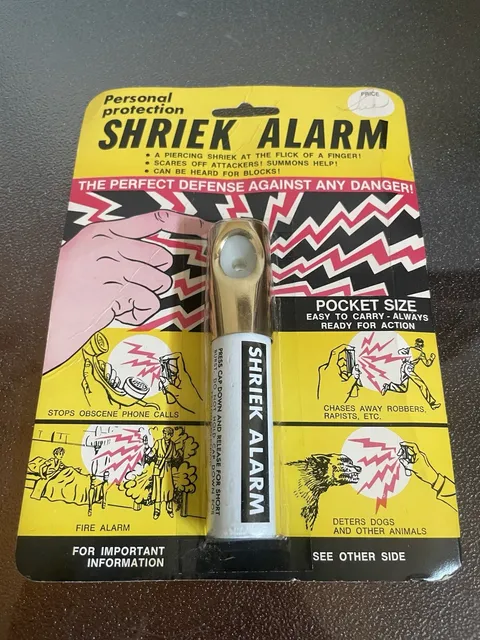 VTG Shriek Alarm Personal Protection Emergency Sound Siren Pocket Size NOS 1960s