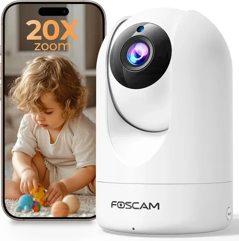 4MP Home Security Camera with AI Detection, Night Vision & 2-Way Audio