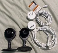 Google Nest Cam Indoor Security Camera 1st Generation A0005 Lot Of 2 EUC Tested