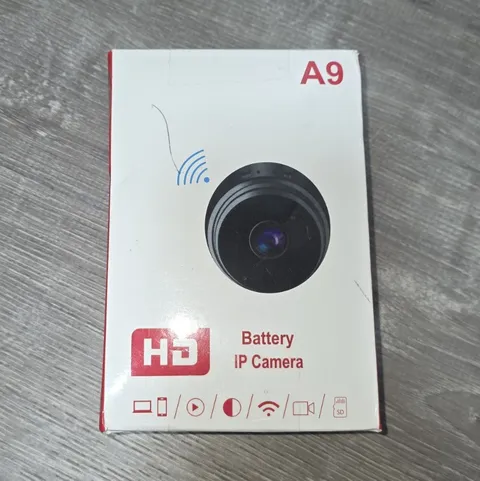 HD A9 Battery IP Network Box Cameras, 3 Wi-Fi Black, Camera Mount USB Cable