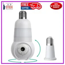 Luna 2K 360 Security Camera Light Bulb Wireless WiFi Indoor Outdoor Night Vision