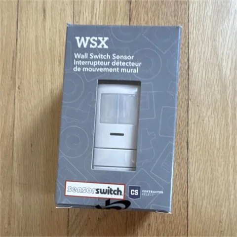 SensorSwitch WSX Wall Switch Sensor, Wall Mounted Motion Detector, White