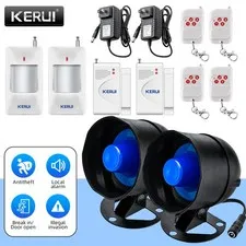 2Pack Wireless Burglar Alarm System Garage Security Alert Siren to Home Protect