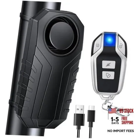 Upgraded Rechargeable Bike Alarm, Wireless Vibration Motion Sensor SF22R