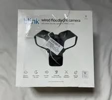 Blink Wired Floodlight Smart security camera 2600 lumens HD Black DAMAGEDBOX G9