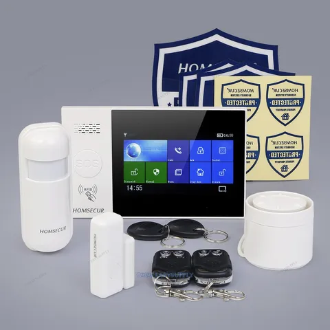 HOMSECUR WIFI/4G Alarm System With SOS Contact Button RFID & APP Remote Control