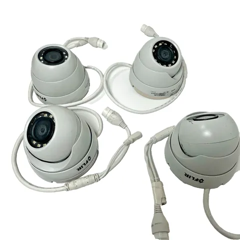 FLIR PE133E 3MP Fixed HD IP Weatherproof Dome Security Camera - Lot of (4)