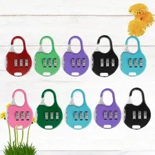10Pcs Reusable Combination Password Locks Assorted Color Durable Security Locks