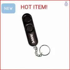 SABRE Personal Alarm With Key Ring, 120dB Alarm, Audible Up To 1,280 Feet (390 M