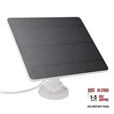 12W Solar Panel for Security Camera Outdoor, IP65 USB Solar Panel with