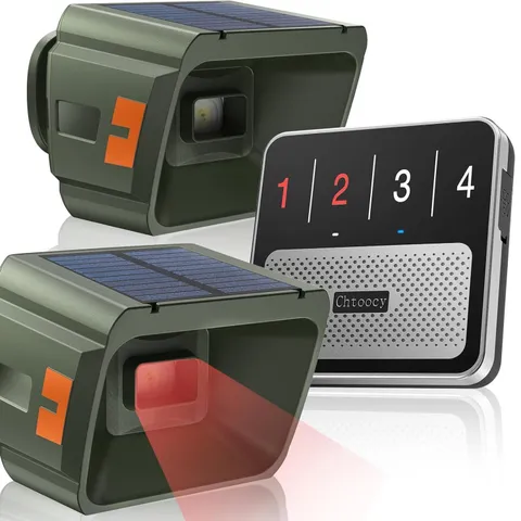 Solar Driveway Alarm - 1/2 Mile Long Range Wireless Driveway Alarm | Weatherproo