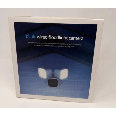 NEW Blink Wired Floodlight Camera Smart Security Camera 2600 Lumen HD Live View
