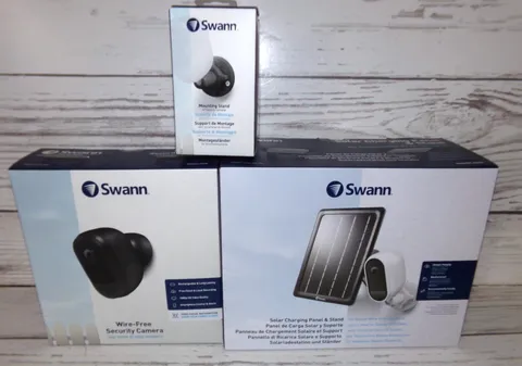 Swann Indoor/Outdoor Wire-Free Smart Security Camera W Solar Panel + Mounting
