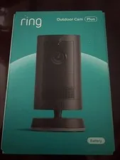 Ring Outdoor Cam Plus Battery 2K HD Smart Security Camera (Black) - New Sealed