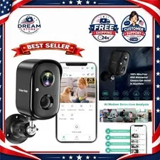 VISION WELL CG6S 2K Wireless Security Camera Outdoor Indoor WiFi