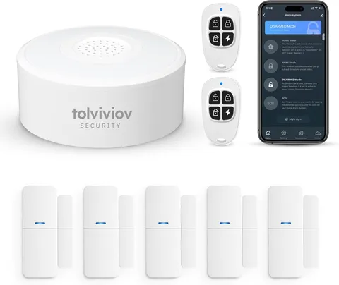 WiFi Door Alarm System Wireless DIY 8 Piece Kit Smart Home