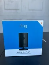 Ring Stick Up Plug-in 1080p HD Security Camera - Black