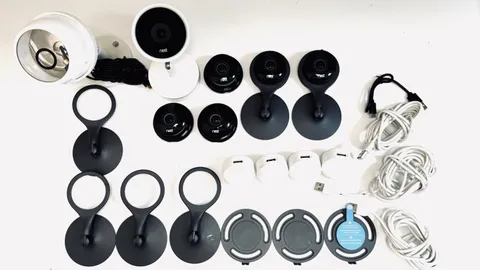 Nest Camera Lot – 5 A0005 + 1 Nest Cam IQ A0053 & Accessories 