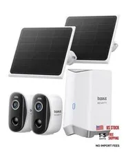 Solar Security Cameras Wireless Outdoor, N1 2-Cam Kit 2-Cam Kit Solar Panel