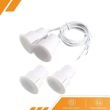 2pcs RC-36 NC Recessed Wired Security Contact Sensor Alarm Magnetic Switch White