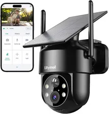 2K 2.4G Wifi Security Cameras Wireless Outdoor, 360° View Solar Cameras for Home