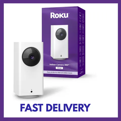 Roku Indoor Camera 360° for Home Security - Security Camera with 1080p HD Color