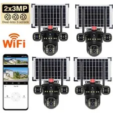 Camaras De Seguridad Para Exterior Solar WIFI Inalambrica Con Vision Nocturna