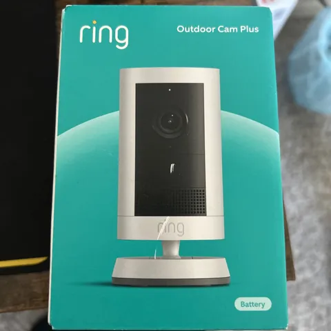 Ring Outdoor Cam Plus | Battery | Video + Ring Vision | White | New In Box