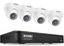 ZOSI H.265+4CH 1080P HD DVR Outdoor CCTV Security 2MP Camera System Night Vision