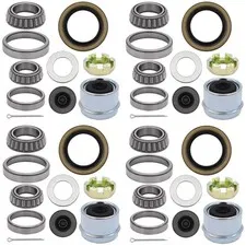 Torkettle 4 Sets Boat Trailer Wheel L68149 L44649 5 Lug Bearing Kit 3500lb Axle