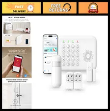 5-Piece Home Security Alarm System Kit - Alexa Compatible, No Contract, Smart Li