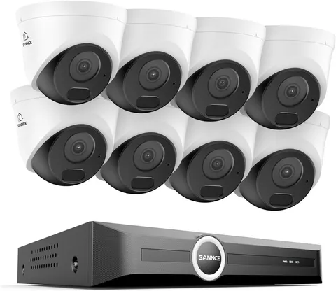 5MP Poe Security System, 8CH 6MP Surveillance NVR with 8PCS 5MP HD Weatherproof