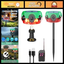 Outdoor Solar Motion Sensor Alarm - 360° Detection, 120dB Siren, 14 Sounds, Stro