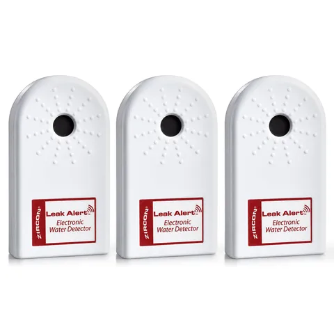 Zircon® Leak Alert™ Water Leak Detector, Loud 90 dB Water Alarm, 3 Pack